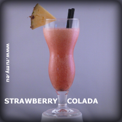 Drink z jasnym rumem - Strawberry Colada
